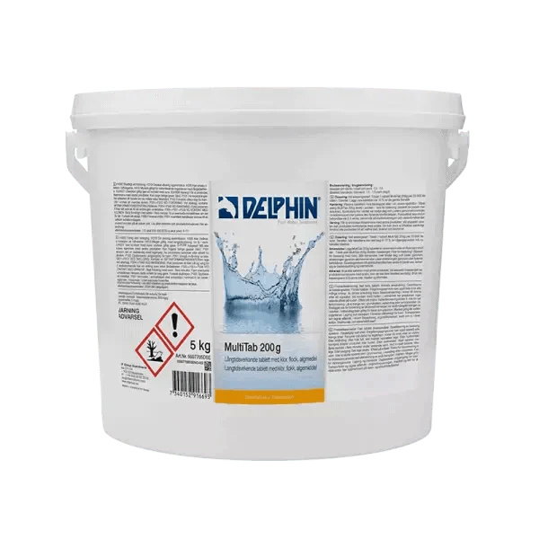 Delphin MultiTab 200g 5 kg veckoklor - Poolbygget