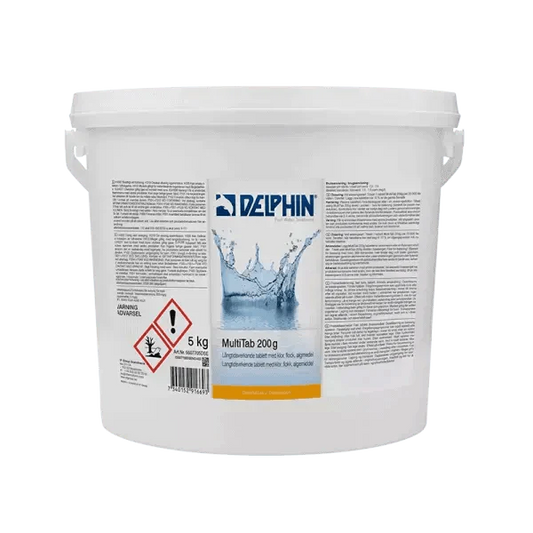 Delphin MultiTab 200g 5 kg veckoklor - Poolbygget